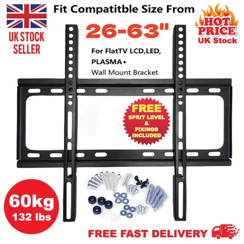 Slim flat wall bracket - slim, tv