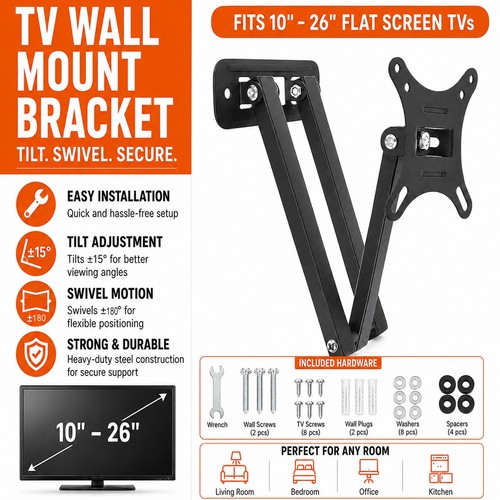 Tv wall mount - 26", bracket